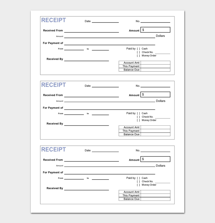 Purchase Receipt Template
